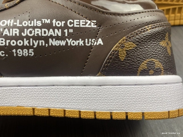 x OW Air Jordan 1 AJ1 Off-Louis LOW 0820